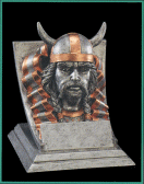 4 inch tall Viking school, club, team mascot statue